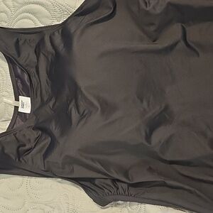 LANDS END High Neck UPF 50 Modest Tankini Swimsuit Top